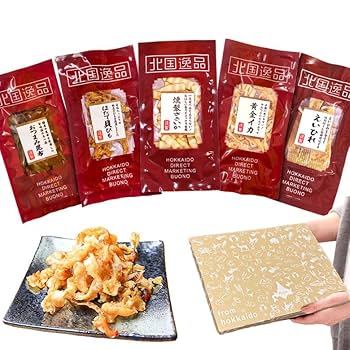 Amazon | おつまみ 珍味 ギフト【北海道.5種類の珍味詰め合わせ